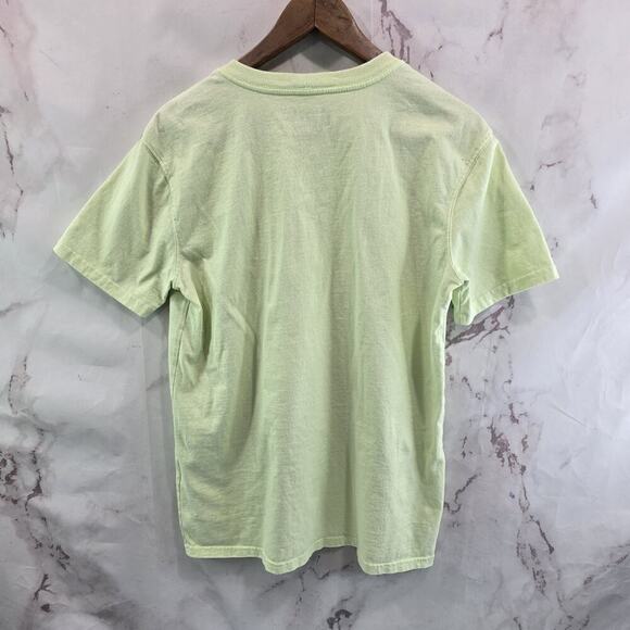 Carhartt T Shirt Womens Medium Green Short Sleeve Lime Neon Hi Vis Crew K87 W - Picture 5 of 10